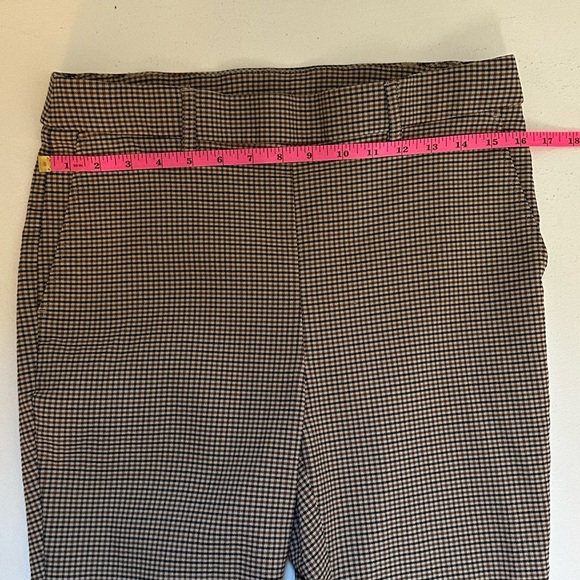 Rafaella women's Houndstooth Brown & Black Pants Size 12 - Picture 6 of 9